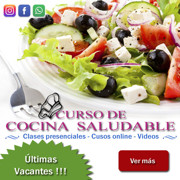 Últimas Vacantes!! Curso de Cocina Saludable